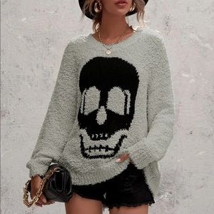SHEIN skull sweater